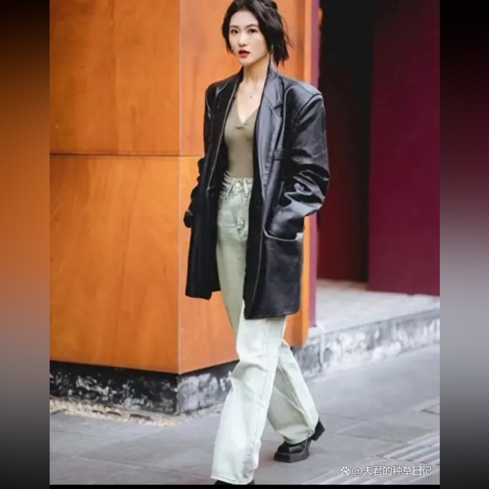 Street fashion Wilson’s leather jacket
